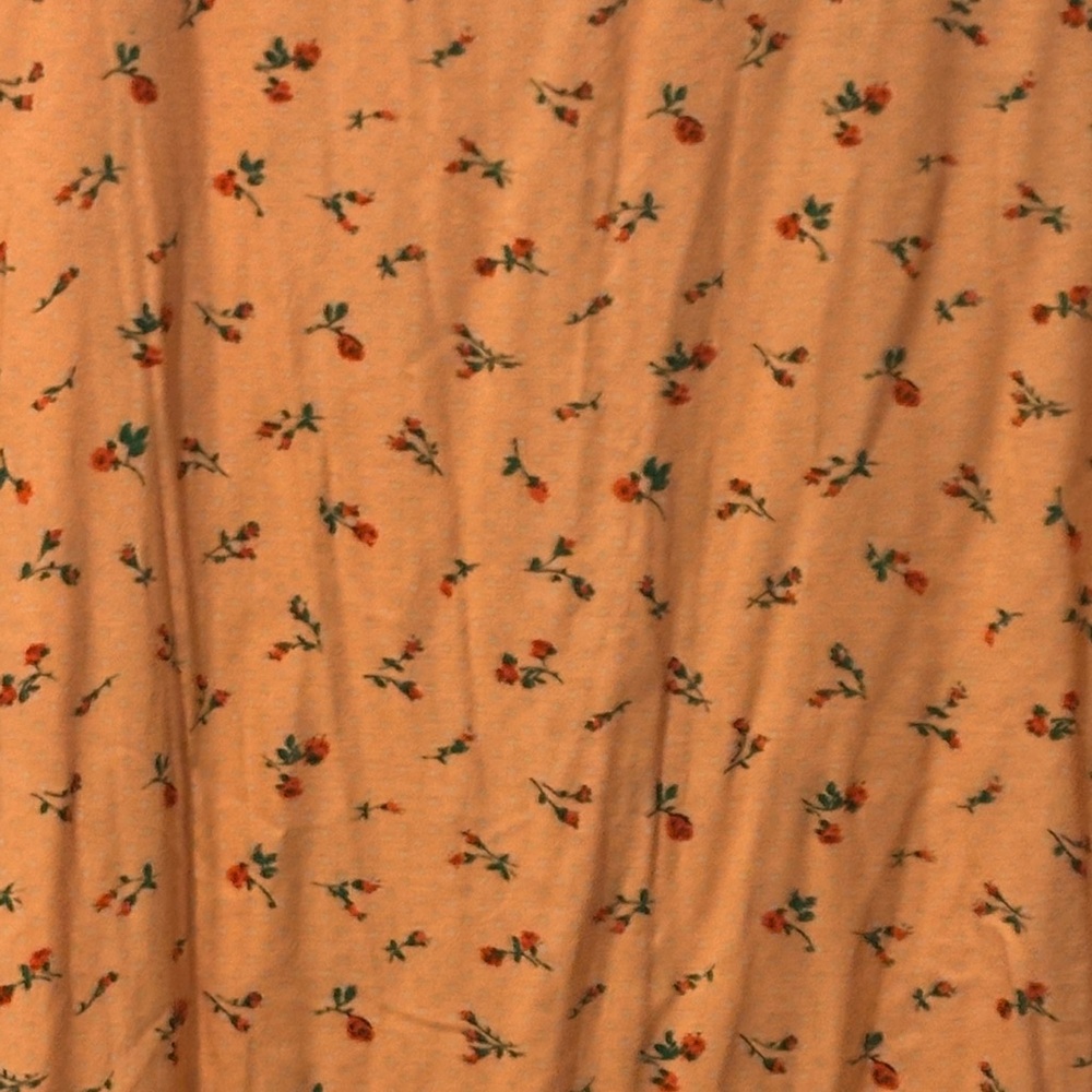 Vintage Denim&Co Orange Floral Polkadot Dress - Picture 3 of 3